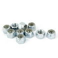 thumbnail image 1 of Tuercas de bloqueo hexagonales de zinc de 7/16 pulgadas-14 tono plateado 10 piezas, 1 of 1