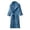 Blue, variant on Soft Bathrobe For And Long Kimono Robe With Hood Absorbent Cloth Sleepwear Loungewear For Spa And Home Comfort