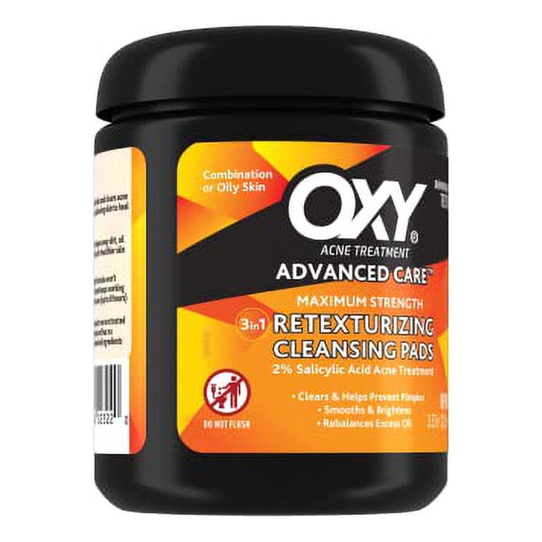 Oxy Maximum Action 3-In-1 Treatment Pads, 90 Count, Packaging may
