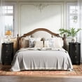 thumbnail image 5 of Finmind Black Wood Fully Assembled End Table, 3-Drawers Narrow Slim Side Table, No Assembly Required, Nightstand for Bedside, 5 of 9