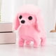 thumbnail image 1 of Electronic Plush Toys Puppy Plush Singing Interactive Puppy Stuffed Animals Animated Funny Toys Tail Wagging, Gifts for Boys Girls（Poodle 【 Powder 】）, 1 of 5
