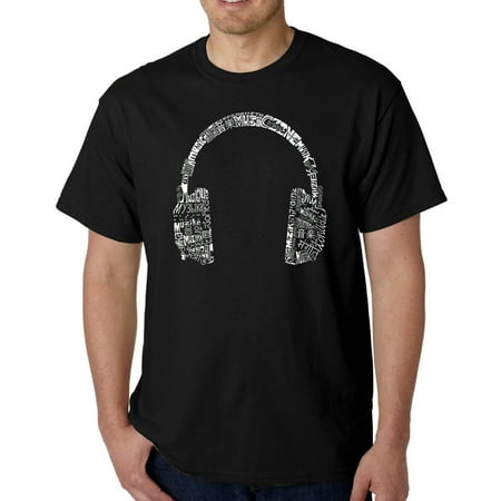 Act Headphones - Los Angeles Pop Art Men's T-shirt - Headphones - Languages