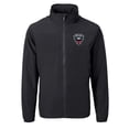 thumbnail image 2 of Men's Cutter & Buck  Black D.C. United Big & Tall Charter Eco Knit Recycled Full-Zip Hoodie Jacket, 2 of 3