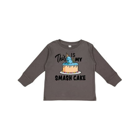 

Inktastic This is My Smash Cake Gift Toddler Boy Girl Long Sleeve T-Shirt