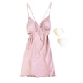 thumbnail image 1 of ropa De Dormir con encaje/Camisola Sexy De satén De Seda Para mujer/bata Para Dormirpangjing, 1 of 4