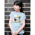 thumbnail image 2 of Animals Doing Activities T-Shirt Juniors -Image by Shutterstock,  x-Small, 2 of 4