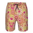 thumbnail image 3 of Fuzoiu Yellow Flowers Print Men's Beach Shorts,Men's Swim Trunks,Quick Dry Board Shorts with Pockets,Men's Bathing Suits for Surfing, Running, and Casual Wear-XX-Large, 3 of 6