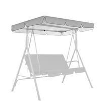 TSV Outdoor Swing Canopy Replacement Top, Waterproof Patio Swing Canopy Replacement Cover, Anti-UV Garden Hammock Top Cover