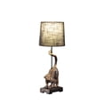 thumbnail image 2 of HomeRoots 524263 24 x 9 x 9 in. Dark Antiqued Gold Monkey Table Lamp with Black Drum Shade, 2 of 3