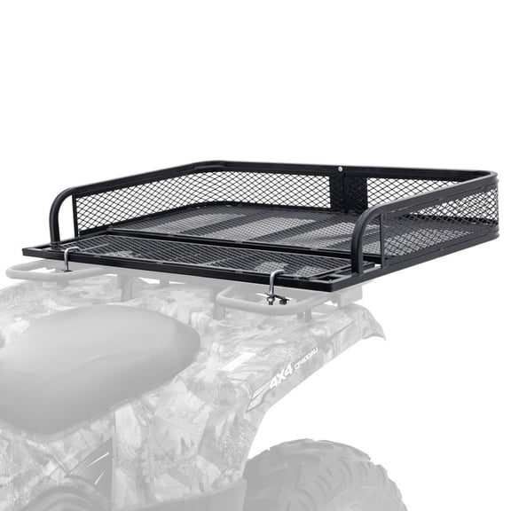 Titan Ramps 332030 Steel Lightweight Universal Rear Cargo Basket Rack ATV Accessories