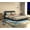 Black, variant on Floating Bed Frame Queen with LED Lights & Charging Station, Storage Headboard Wood Platform Bed, No Box Spring Needed Easy Assembly, Walnut