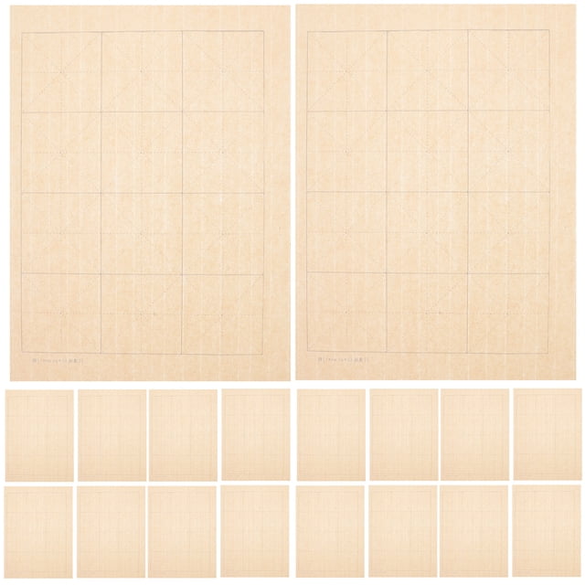 100 hojas de papel de caligrafía, papel de práctica de caligrafía china, papel de arroz, papel de arroz retro
