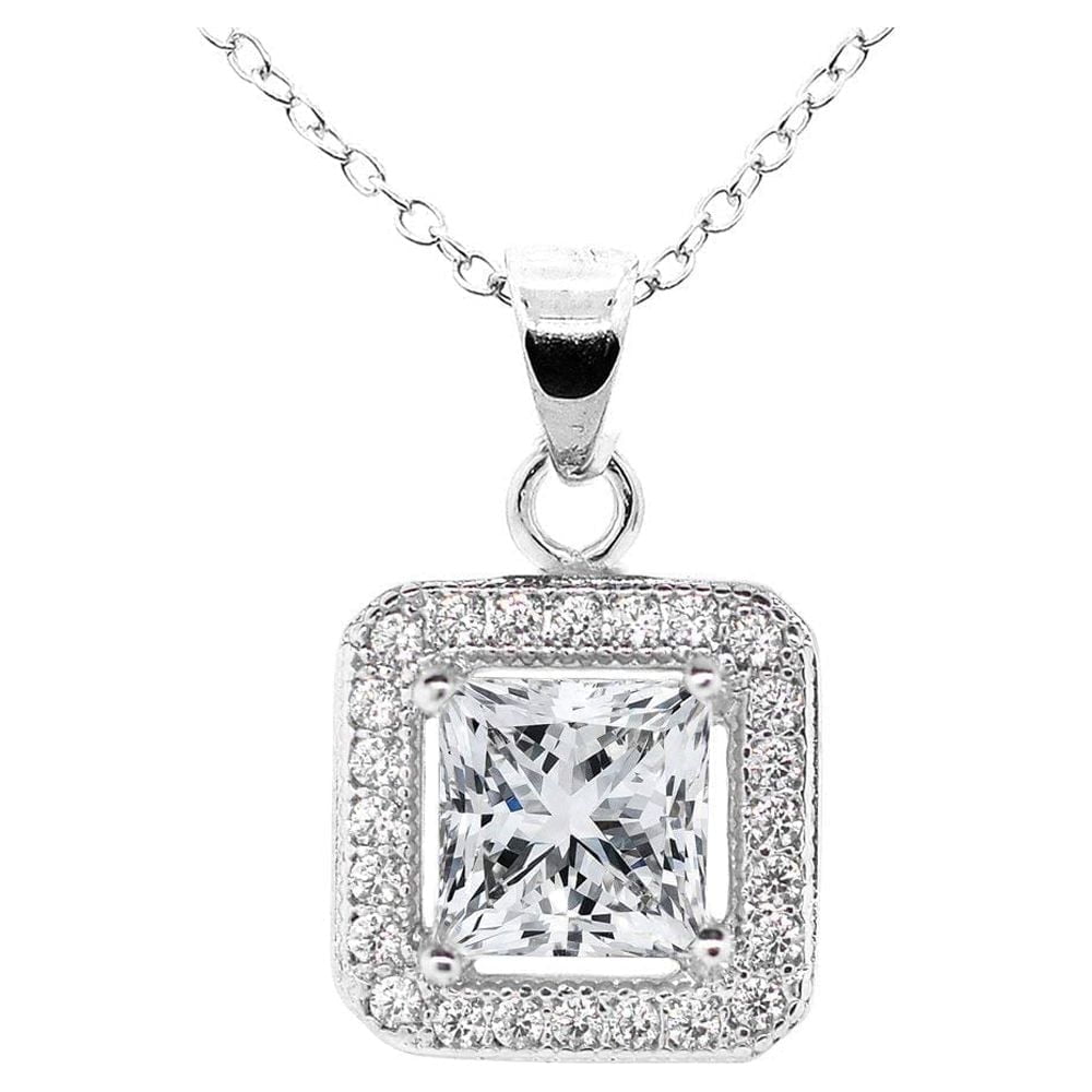 Cate & Chloe Ivy 18k White Gold Plated Jewelry Set with Simulated Diamond Crystals Gift for Women