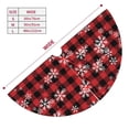 thumbnail image 3 of Sigee Red Buffalo Plaid for Christmas Decoration Tree Skirt Christmas Tree Skirt,Christmas home decor Holiday Tree Skirt Fits Christmas Tree-48", 3 of 7