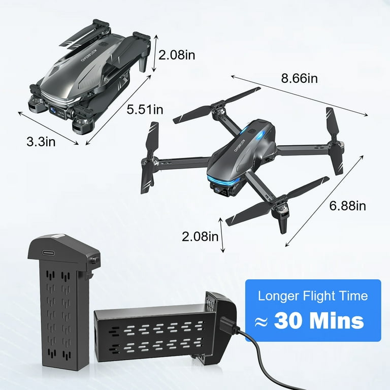 Loheer Aerial Drone with Camera, 1080P FPV, Brushless Motor