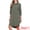 Army Green, variant on DARING DIVA Button Down Shirt Collar 3/4 Sleeve Shirts Dress XS Army Green