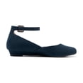 thumbnail image 2 of Zapatos DREAM PAIRS REVONA Balerinas de Gamuza Azul Marino Talle 9.5, 2 of 6