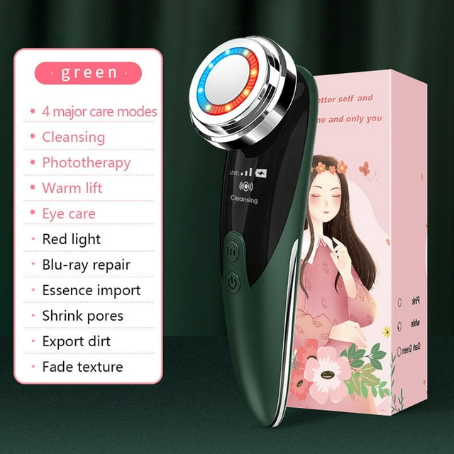 DPTALR Face Skin Rejuvenation,Beauty Instrument Household Face Photon Rejuvenation Beauty Instrument Pore Cleaning Rejuvenation Lifting Face RF Introducer