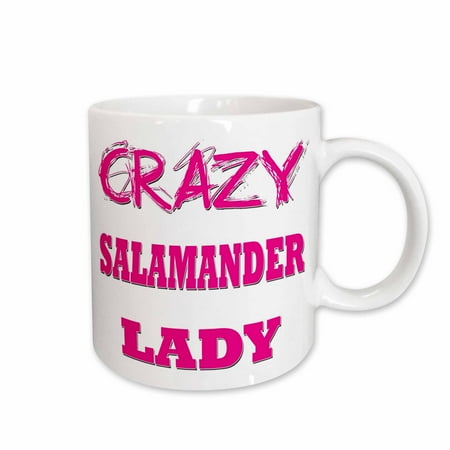 

3dRose Crazy Salamander Lady Ceramic Mug 11-ounce