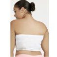 thumbnail image 3 of 1 Pc Womens Plus Size Tube Top Bra Strapless Bandeau One Size Fits Most White, 3 of 3