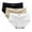 White, variant on Women's High Waist Panties Sexy Lace Underwear For Women Silk With Silky Tactile 3 Pack, Women's Panties XXL