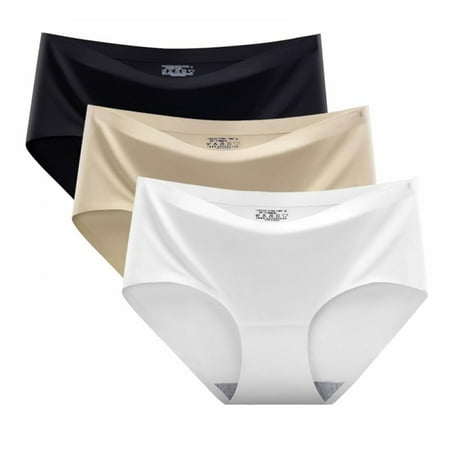 Women s Plus Size Panties Sexy Lace Underwear For Women Silk With Silky Tactile 3 Pack  Women s Panties XXL