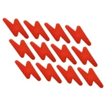 Uxcell Reflective Stickers, 12 Pack 2.99 x 1.26 Inch Adhesive Night Safety Tape Reflector, Red