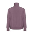 thumbnail image 4 of Womens Fall Winter Fashion Sweaters Quarter Zip up pullover Polo sweatshirt women casual trendy tops Purple M, 4 of 7
