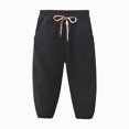 thumbnail image 5 of Baggy Pants For Boys 12M-10T Toddler to Youth Athletic Joggers Sweatpants with Pockets Kids Workout Sweat Pants Kids Black Sweatpants Size 12-18 Months, 5 of 5