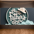 thumbnail image 5 of Decorative Design Happy Father's Day Banner Festive Colors Heart Elements Celebratory Hat Family Decoration Sign for Father's Day Party Family Event Indoor Celebration, 5 of 7