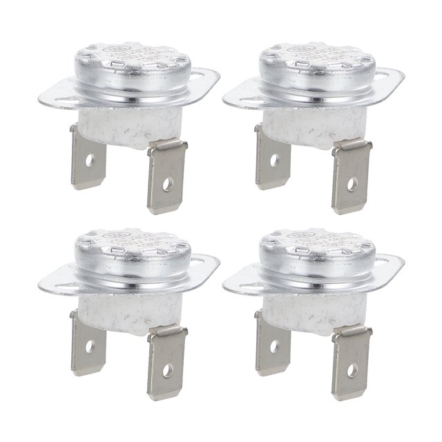 4pcs Water Heater Thermostat Heater Thermal Control Nomal Close Type Thermostats