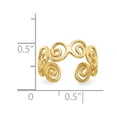 thumbnail image 2 of 14k Yellow Gold Scroll Toe Ring - 1.1 Grams, 2 of 2