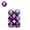 Purple, variant on Dalxymotic Halloween Tree Ornament Set, 6 Pcs Glitter Baubles Spooky Design, Spooky Fall Party Decor Accent, Halloween Decorations Indoor Outdoor for Home, Mantel, Shelf, Window