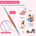 thumbnail image 4 of 5 Pieces Glass Cuticle Pusher Cuticle Stick Set Double Sided Nail Files Manicure Filing Cuticle Remover, 4 of 6