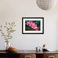 thumbnail image 4 of Branch of Tropical Pink Flowers Frangipani Plumeria on Dark Green Leaves Background, Botanical Framed Art Print Wall Art by Iryna Rasko Sold by Art.Com, 4 of 6