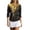 Black, variant on Summer Tshirts Shirts for Women Elegant With Black To Gold Gradient Sequins And Floral Print Half Sleeves Tees