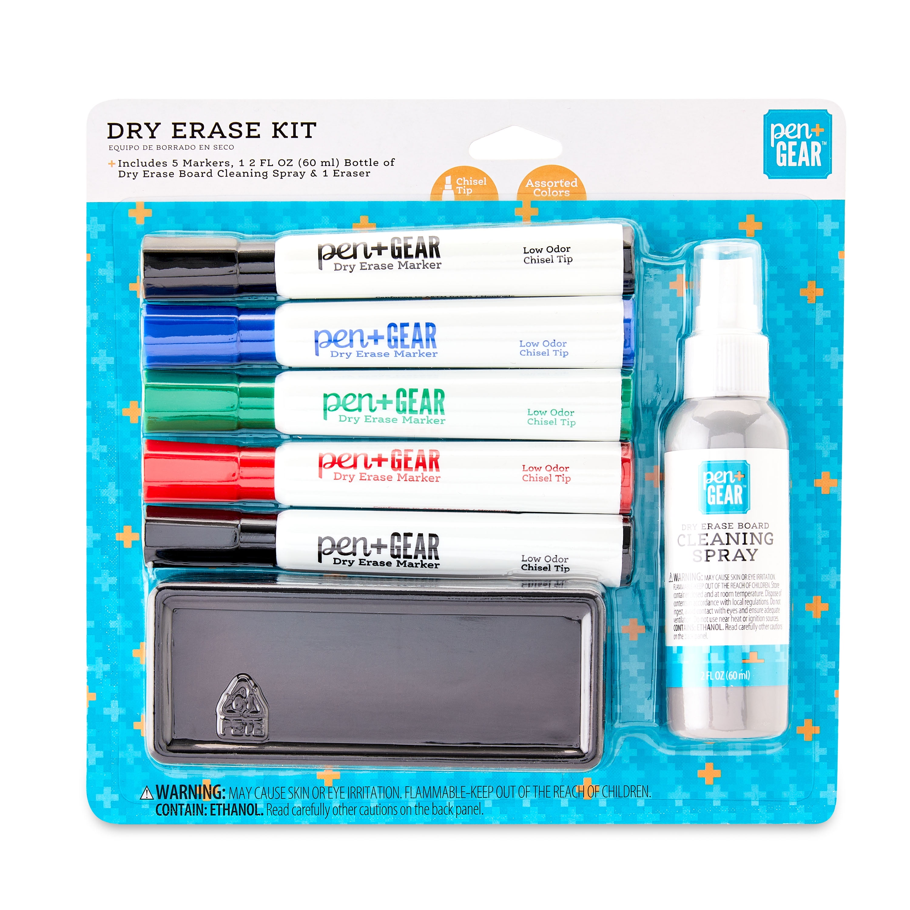 Pen+Gear Dry Erase Marker Kit, 7 Pieces