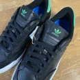 thumbnail image 4 of Size 12 - Ad-id-as Nora Black Leather Green Skateboarding Shoe, 4 of 6