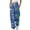 Blue, variant on Heisall Women's St Patricks Day Pants Shamrock Printed Trousers Oversize Loose Breathable Pant Wide Leg Lounge Trouser