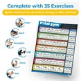 thumbnail image 2 of Total Gym 24"x 36" Colored Exercise Chart Poster w/ 35 Workouts, 1-Pack, 2 of 6