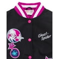 thumbnail image 4 of Marvel Spider-Man Spider-Gwen Ghost Spider Varsity Bomber Jacket Toddler to Big Kid, 4 of 5