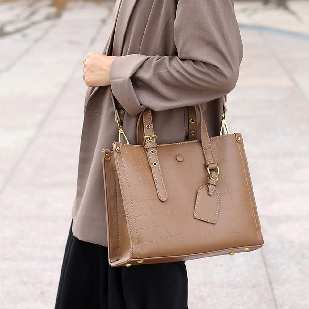 PIKADINGNIS Women Handbags Ladies Top Handle Business Shoulder Bag  Multi-Pocket Tote Bags 