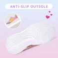 thumbnail image 6 of FUNCOO PLUS Kids Athletic Sneakers Girls Lace Up Walking Shoes Toddler Glitter Breathable Outdoor Running Shoe, Heart, Size 13, 6 of 8