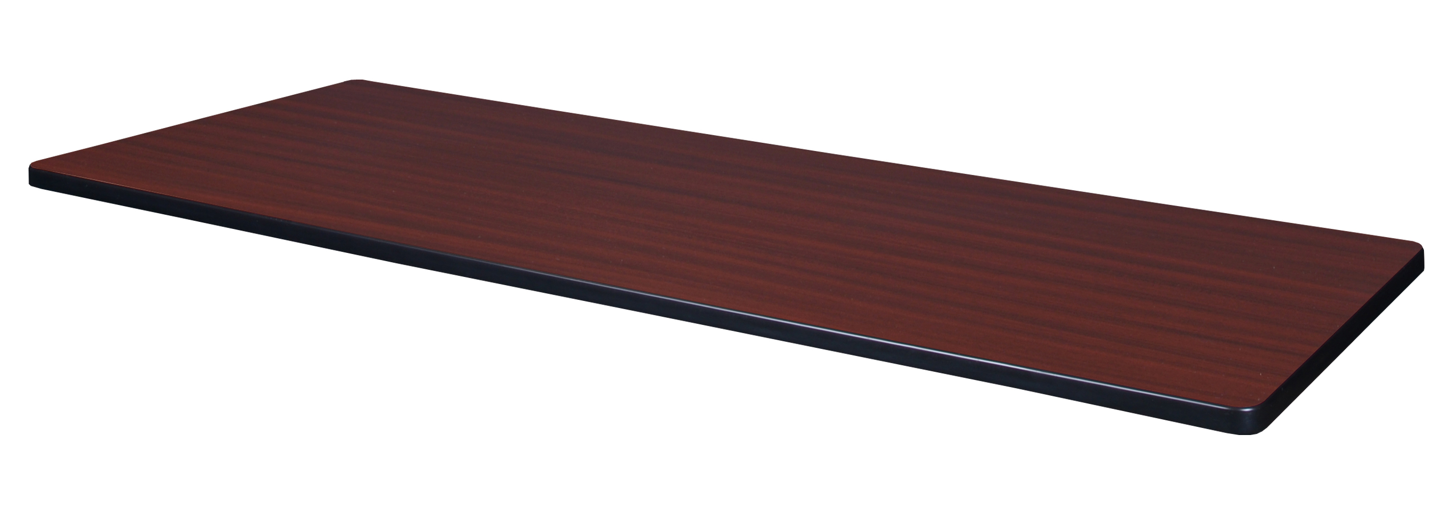 72" x 24" Rectangle Laminate Table Top Mahogany/ Mocha Walnut