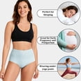 thumbnail image 6 of Loritta Secret 5-Pack Underwear for Women Cotton High Waist Panties Full Coverage Cotton Panties for Women, Size S-2XL, 6 of 6