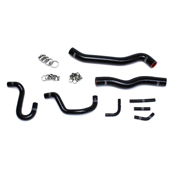 HPS Black Radiator Hose Kit For Fits 12-16 Genesis Coupe 3.8L V6 Left Hand Drive