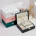 thumbnail image 5 of High-grade European-style large-capacity multi-layer jewelry storage box earrings earrings necklace ring jewelry display jewelry box, 5 of 6
