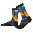 thumbnail image 2 of KLL Glowing Mushroom In Forest Print Cool Socks Men's Women's Crew Socks Funny Crazy Novelty Stockings, 2 of 7