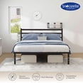 thumbnail image 4 of Magma Life Base de Cama Queen Size con Cabecera de Metal Resistente, Plataforma con Espacio de Almacenamiento, Fácil Armado, Soporte Antideslizante para Colchón, Diseño Moderno y Duradero, Estabilidad, 4 of 5