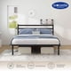 thumbnail image 4 of Magma Life Base de Cama Queen Size con Cabecera de Metal Resistente, Plataforma con Espacio de Almacenamiento, Fácil Armado, Soporte Antideslizante para Colchón, Diseño Moderno y Duradero, Estabilidad, 4 of 5